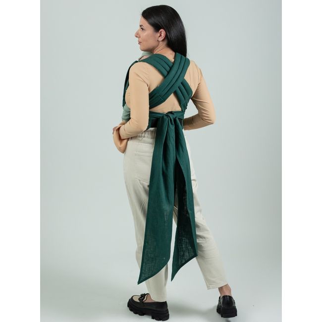 Marsupiu isara quick half buckle evergreen linen
