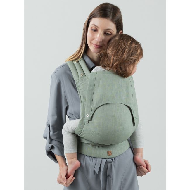 Marsupiu isara quick half buckle sage green linen