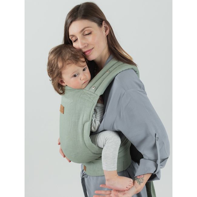 Marsupiu isara quick half buckle sage green linen