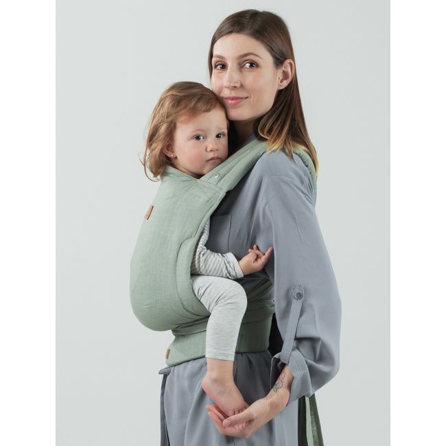 Marsupiu isara quick half buckle sage green linen