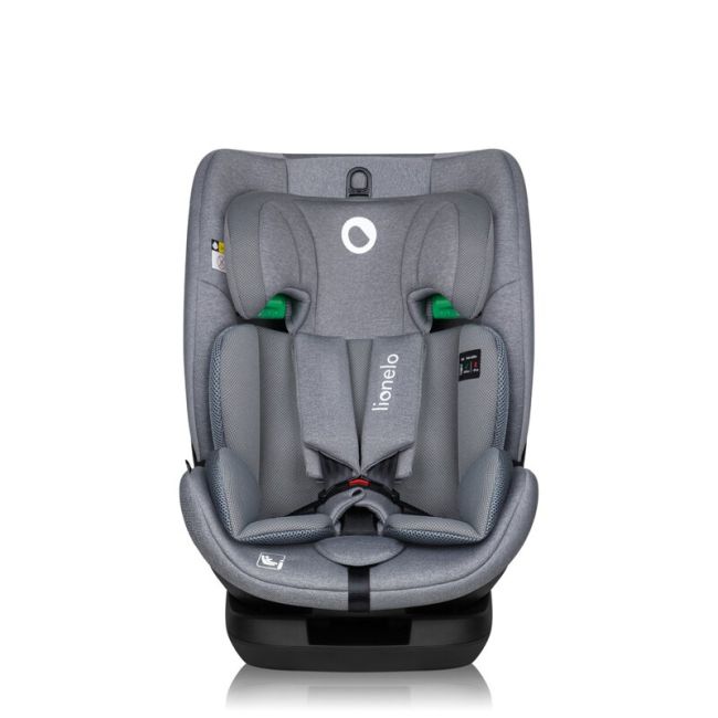 Scaun auto, Lionelo, Lavender I-size, Isofix, Cu centura TopTether, Cu spatar inclinabil in 5 pozitii, Cu tetiera reglabila in 13 pozitii, Instalare cu fata inainte, 9-36 Kg, 76-150 cm, Conform cu ECE R129, Gri BYNLO-LAVENDER_I-SIZE_GREY_STONE