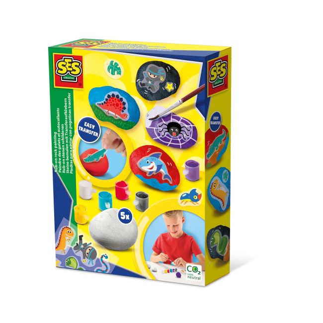 Set creativ - Pictura pe piatra si tehnica Rub