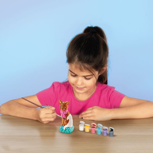 Set creativ mulaj si pictura - Pisica