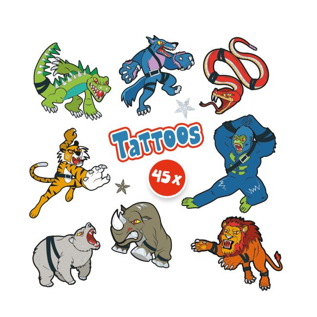 Tatuaje pentru copii - Animale luptatoare