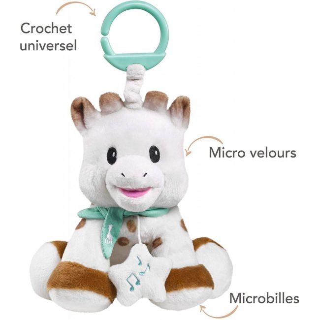 Vulli Jucarie muzicala Girafa Sophie 'pufoasa' 20 cm DNB010338