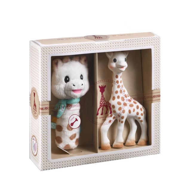 Vulli Set de naștere Girafa Sophie si zornaitoare Sweety Sophie DNB000012
