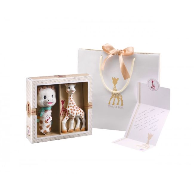 Vulli Set de naștere Girafa Sophie si zornaitoare Sweety Sophie DNB000012