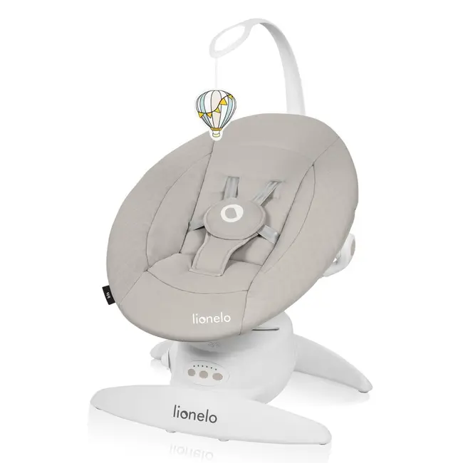 Balansoar, Lionelo, Iris, 2 in 1, Rotire 360 grade, Electric, Cu 3 moduri de leganare, Cu 5 trepte de viteza, Cu 3 pozitii de inclinare, 12 melodii, Silentios, Pana la 9 kg, Bej BYNLO-IRIS_BEIGE_SAND