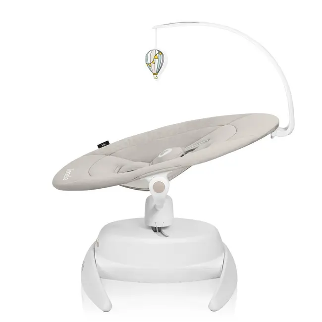 Balansoar, Lionelo, Iris, 2 in 1, Rotire 360 grade, Electric, Cu 3 moduri de leganare, Cu 5 trepte de viteza, Cu 3 pozitii de inclinare, 12 melodii, Silentios, Pana la 9 kg, Bej BYNLO-IRIS_BEIGE_SAND