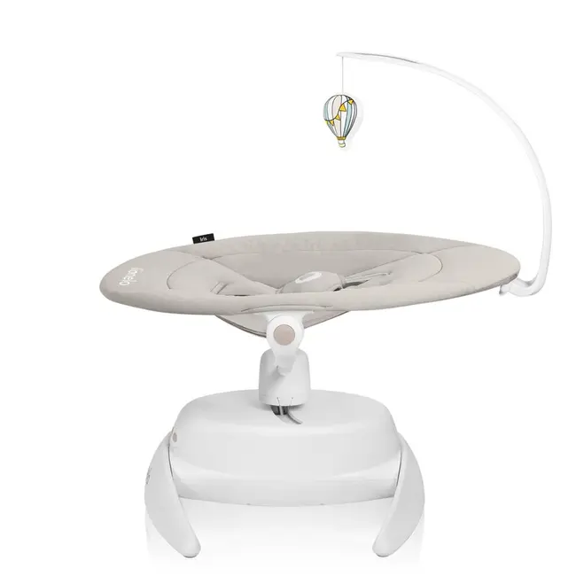 Balansoar, Lionelo, Iris, 2 in 1, Rotire 360 grade, Electric, Cu 3 moduri de leganare, Cu 5 trepte de viteza, Cu 3 pozitii de inclinare, 12 melodii, Silentios, Pana la 9 kg, Bej BYNLO-IRIS_BEIGE_SAND