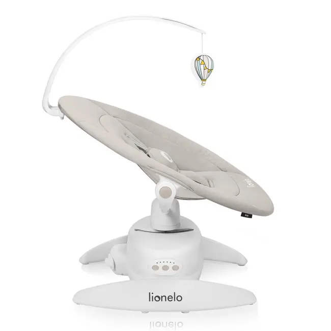 Balansoar, Lionelo, Iris, 2 in 1, Rotire 360 grade, Electric, Cu 3 moduri de leganare, Cu 5 trepte de viteza, Cu 3 pozitii de inclinare, 12 melodii, Silentios, Pana la 9 kg, Bej BYNLO-IRIS_BEIGE_SAND