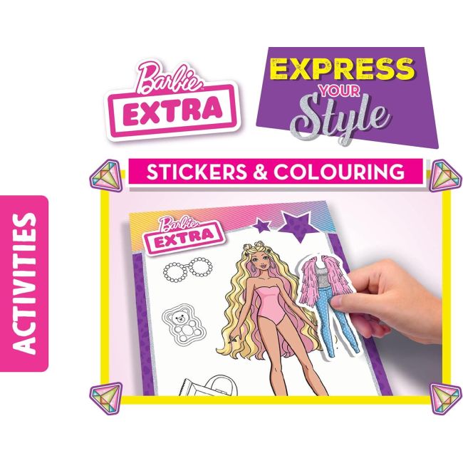Carte de colorat cu activitati barbie  - stilul tau