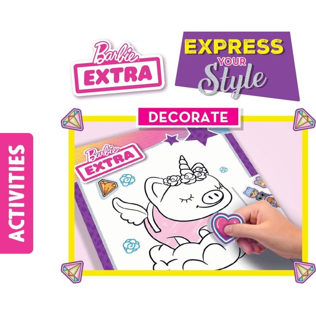 Carte de colorat cu activitati barbie  - stilul tau