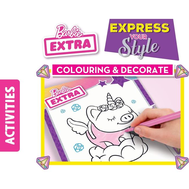 Carte de colorat cu activitati barbie  - stilul tau