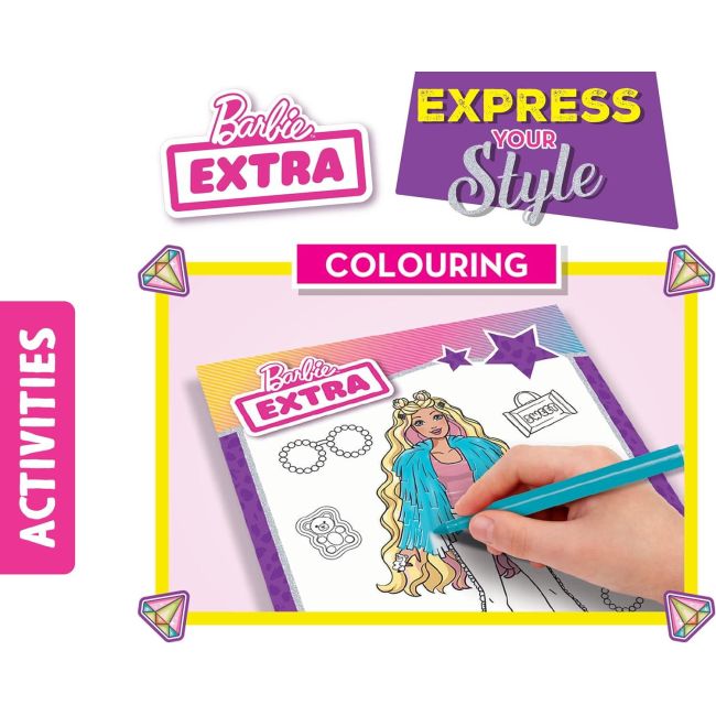 Carte de colorat cu activitati barbie  - stilul tau