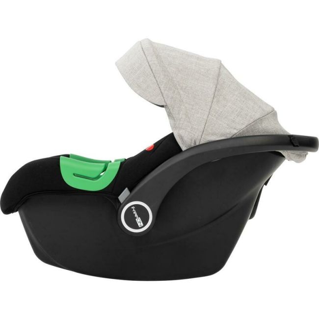 Carucior 3 in 1, FreeON, Joy, Reversibil, Cu cadru din aluminiu, Scoica auto, Husa picioare, Geanta mamici si accesorii, Conform cu standardele europene de securitate R129, Gri BYN49676