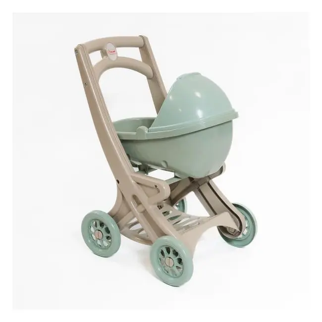 Carucior pentru papusa MyKids 0121/01eco Beige-Turquoise 00086918