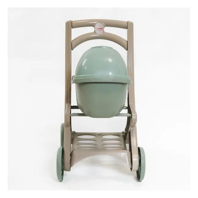 Carucior pentru papusa MyKids 0121/01eco Beige-Turquoise 00086918
