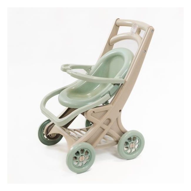 Carucior pentru papusa MyKids 0122/01eco Beige-Turquoise 00086916
