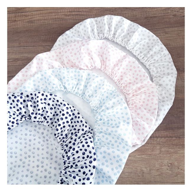 Cearsaf Din Bumbac Cu Elastic Pe Contur Pentru Landou Si Cosulete, Ocean Pjb484111