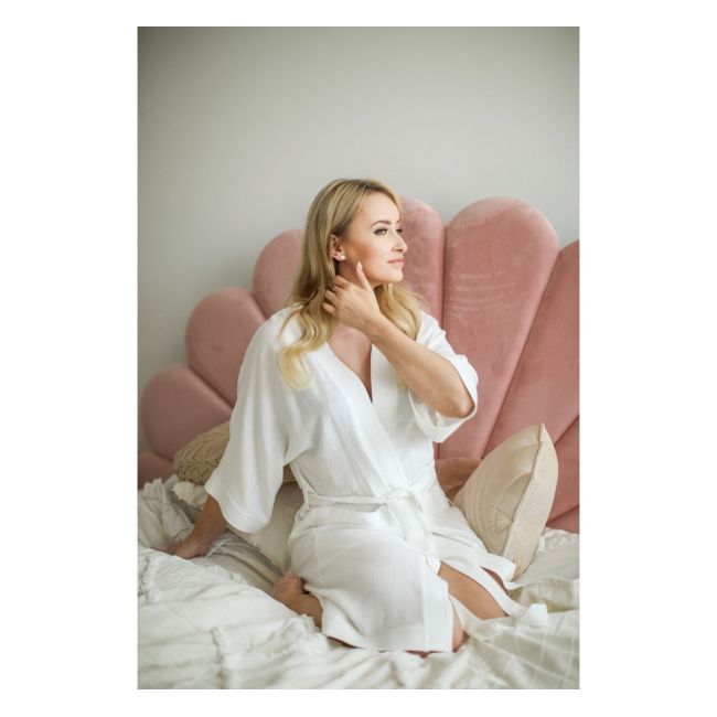Halat   Kimono Pentru Gravide Si Mamici, Vascoza Si In, Marime Universala, Sepia Rose Pjb487937-5376
