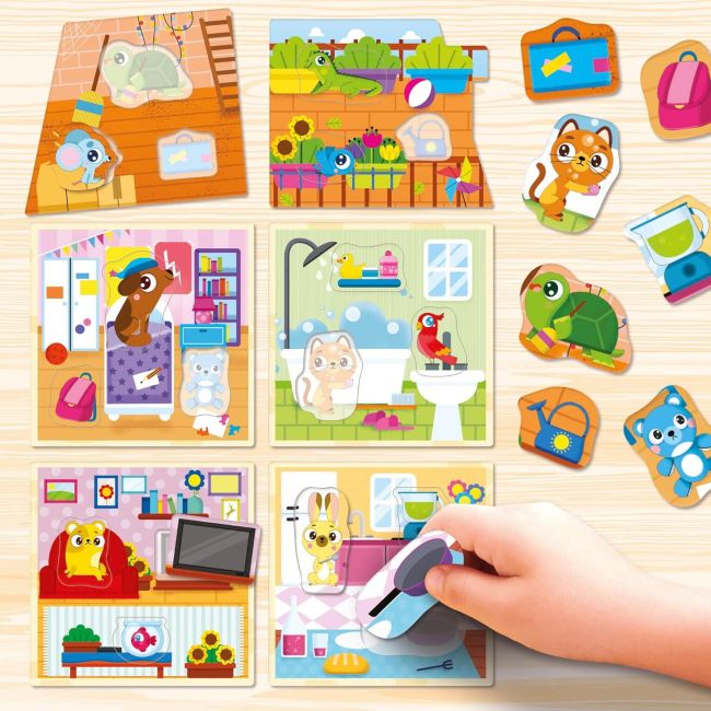 Joc montessori  - casuta animalutelor