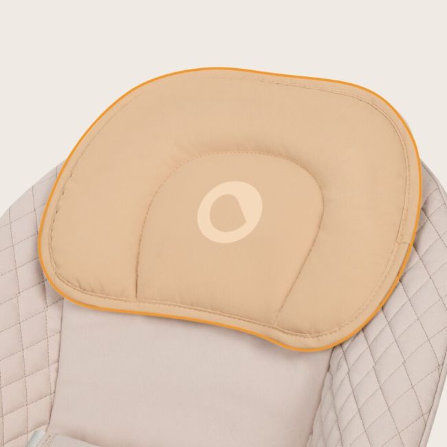 Leagan, Lionelo, Rio, Electric, Cu 3 viteze de leganare, Cu 8 melodii, Cu telecomanda, Cu husa detasabila, Cu perna detasabila, Centura in 3 puncte, Pana la 9 kg, Bej BYNLO-RIO_BEIGE_LATTE