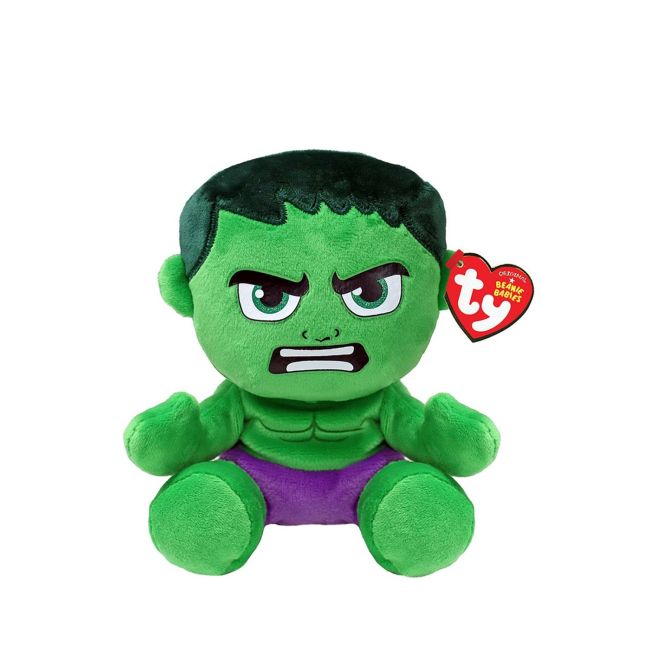 PLUS TY 15CM BEANIE BABIES SOFT MARVEL HULK VIVTY44004