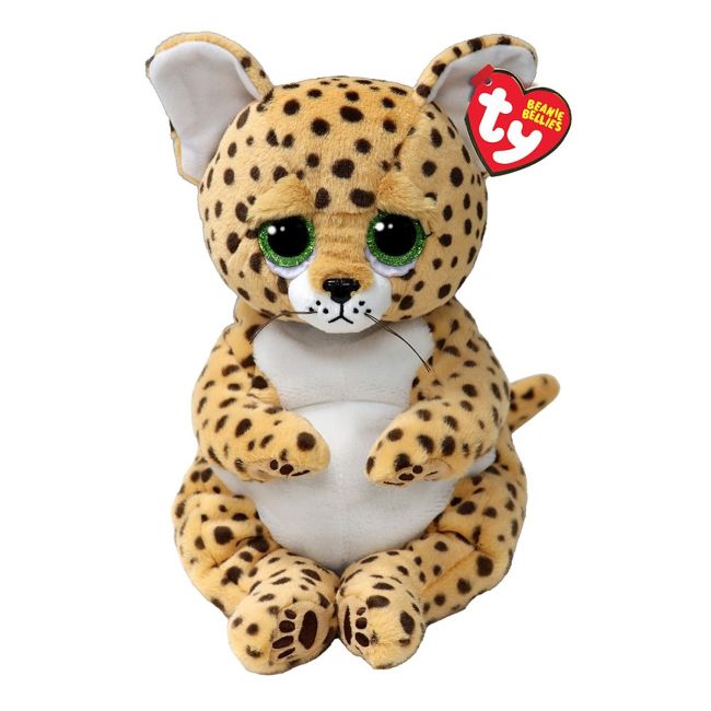 PLUS TY 24CM BEANIE BELLIES LEOPARDUL LLOYD VIVTY43201