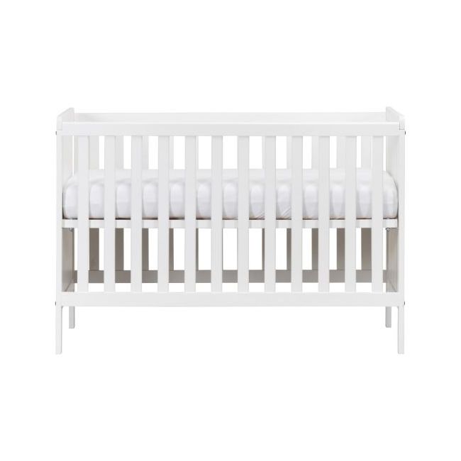 Patut bebelusi din MDF 120x60 cm,transformabil in SOFA, Elisabeth II, White EKDek2015