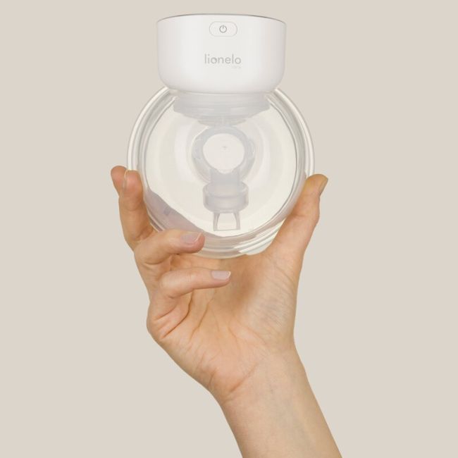 Pompa de san, Lionelo, Fidi Free Simple, Portabila, Cu accesorii, Hands-free, 9 functii de masaj, Functie de pauza, Capacitate 180 ml, Alb BYNLOC-FIDI_FREE_SIMPLE_WHITE_NATURAL