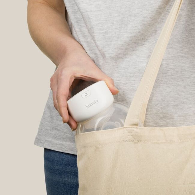Pompa de san, Lionelo, Fidi Free Simple, Portabila, Cu accesorii, Hands-free, 9 functii de masaj, Functie de pauza, Capacitate 180 ml, Alb BYNLOC-FIDI_FREE_SIMPLE_WHITE_NATURAL