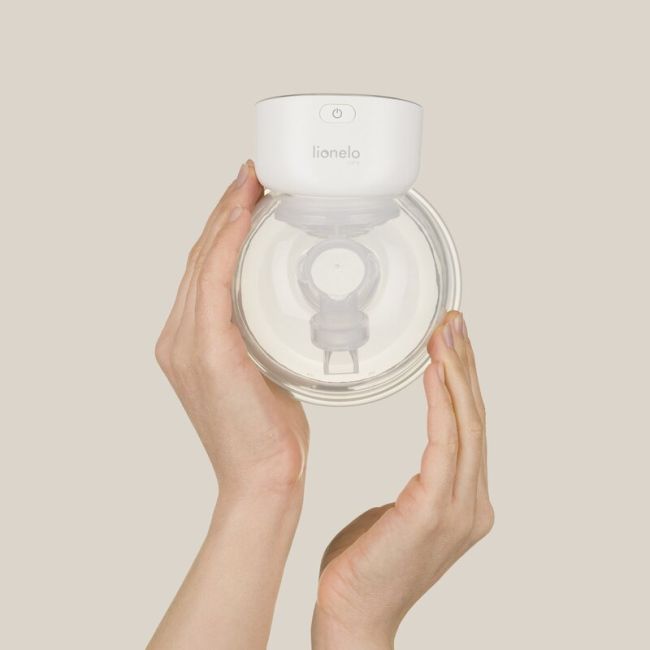 Pompa de san, Lionelo, Fidi Free Simple, Portabila, Cu accesorii, Hands-free, 9 functii de masaj, Functie de pauza, Capacitate 180 ml, Alb BYNLOC-FIDI_FREE_SIMPLE_WHITE_NATURAL