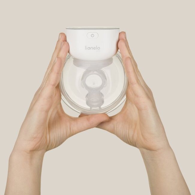 Pompa de san, Lionelo, Fidi Free Simple, Portabila, Cu accesorii, Hands-free, 9 functii de masaj, Functie de pauza, Capacitate 180 ml, Alb BYNLOC-FIDI_FREE_SIMPLE_WHITE_NATURAL