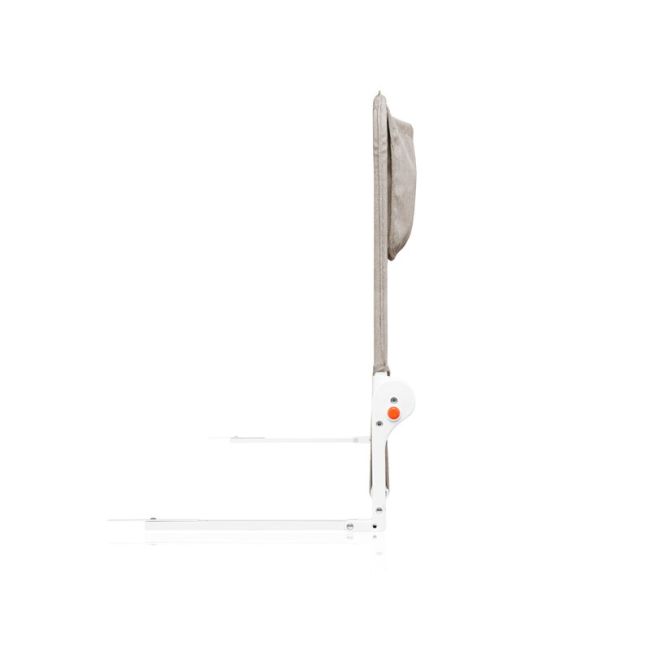 Protectie laterala pat, Lionelo, Hanna, Cu buzunar accesorii, 150x66 cm, Conform cu standardul european de securitate BS7072, Bej BYNLO-HANNA_BEIGE_MELANGE