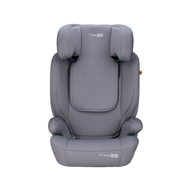 Scaun auto, FreeON, Vega, I-Size, Grupa 2/3, 100-150 cm, 4-12 ani, Cu husa detasabila, Cu cotiere, Cu tetiera reglabila 14 pozitii, Conform cu standardul european de securitate ECE R129, Gri BYN49140