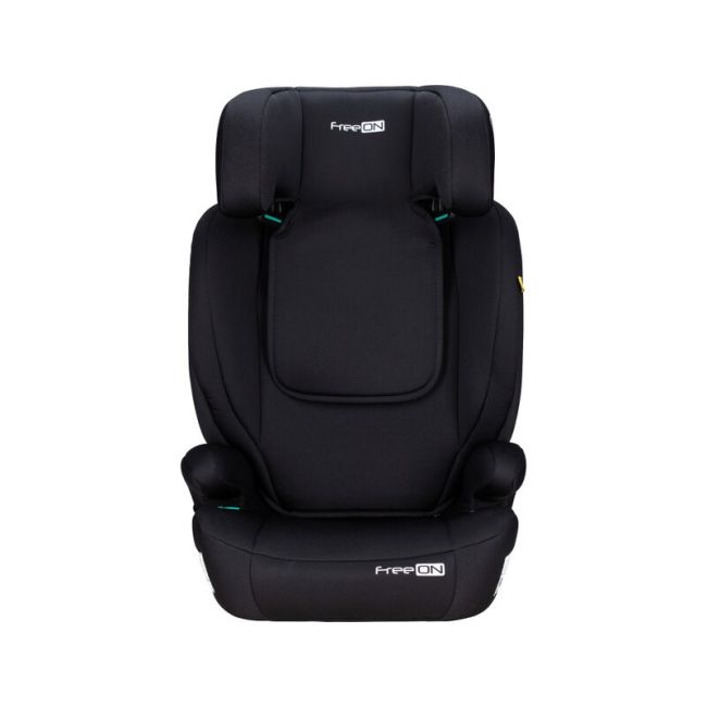 Scaun auto, FreeON, Vega, I-Size, Grupa 2/3, 100-150 cm, 4-12 ani, Cu husa detasabila, Cu cotiere, Cu tetiera reglabila 14 pozitii, Conform cu standardul european de securitate ECE R129, Negru BYN49133