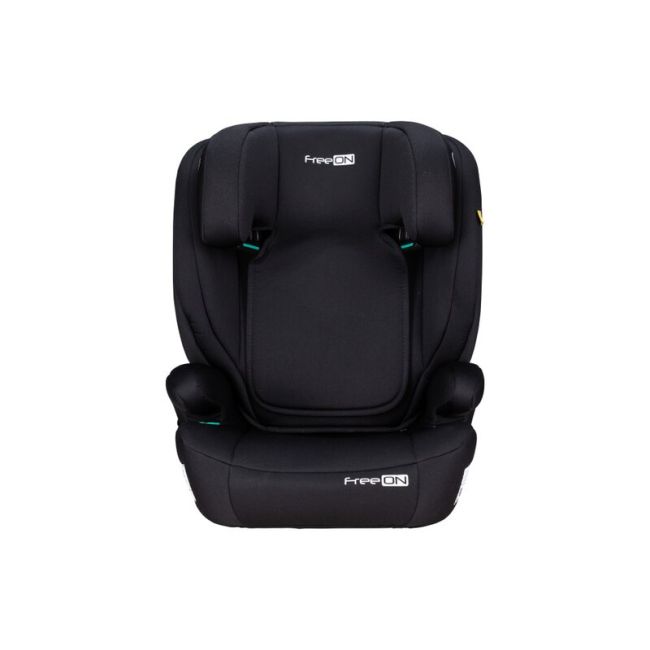 Scaun auto, FreeON, Vega, I-Size, Grupa 2/3, 100-150 cm, 4-12 ani, Cu husa detasabila, Cu cotiere, Cu tetiera reglabila 14 pozitii, Conform cu standardul european de securitate ECE R129, Negru BYN49133