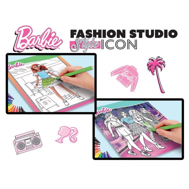 Set de colorat cu activitati barbie - fashion icon