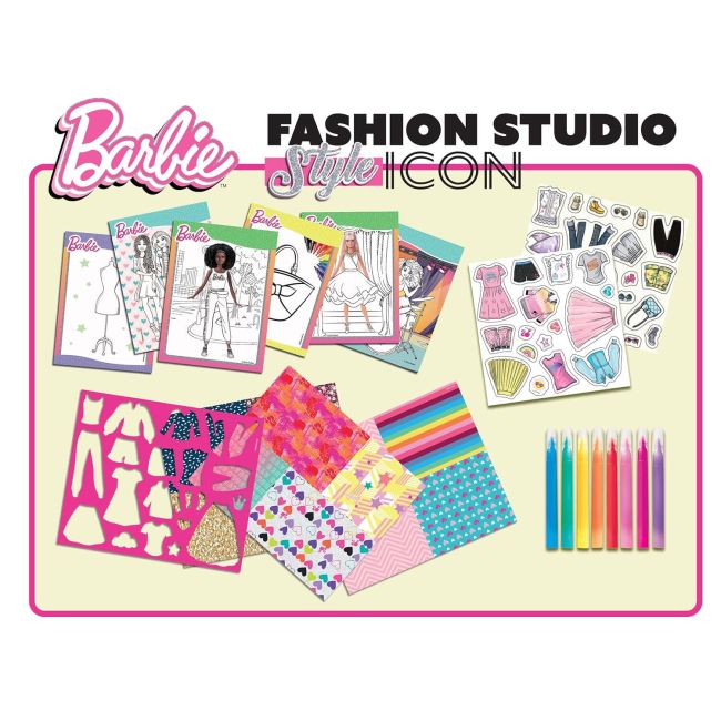 Set de colorat cu activitati barbie - fashion icon