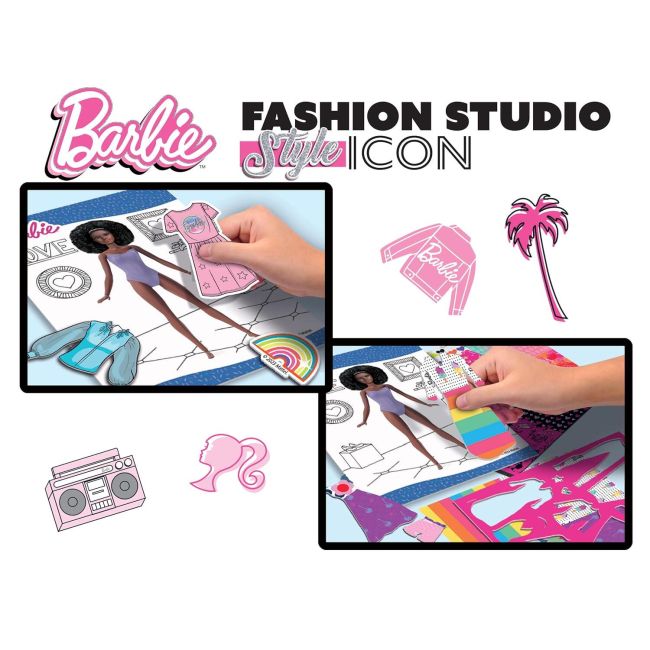 Set de colorat cu activitati barbie - fashion icon
