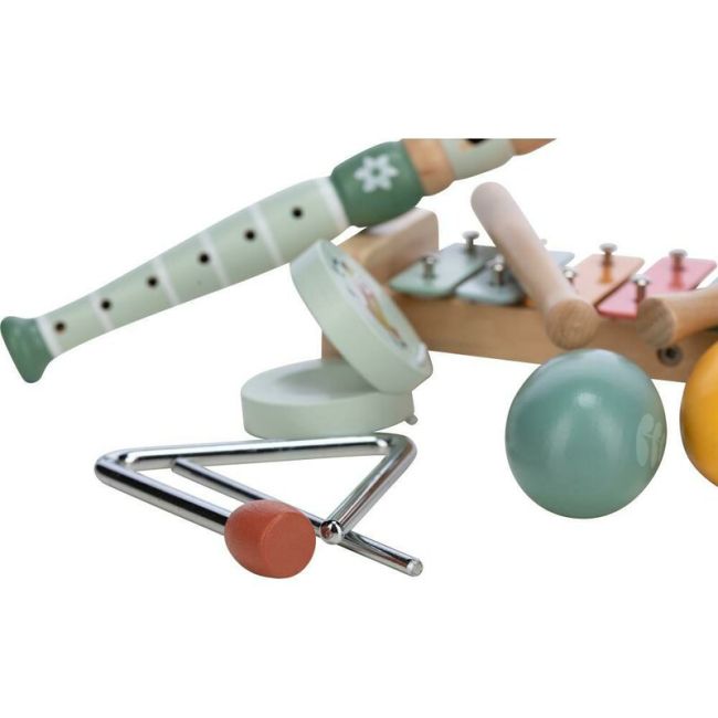 Set instrumente muzicale, Free2Play, 5 in 1, Contine xilofon, Fluier, Din lemn, Conform cu standardul european de securitate EN71/123, 3 ani+, Multicolor BYN80586
