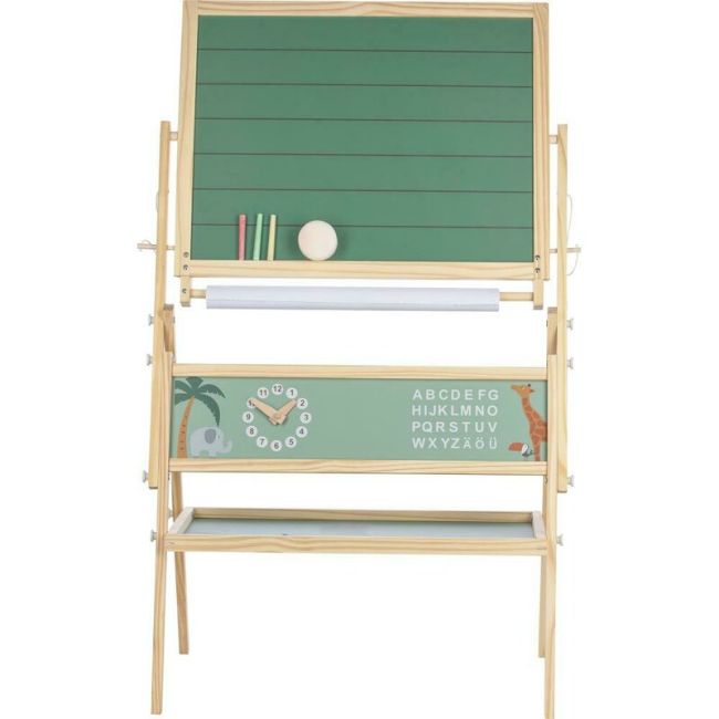 Tablita magnetica, Free2Play, 2 in 1, Cu litere si cifre magnetice, Din lemn, Conform cu standardul european de securitate EN71/123, 3 ani+, Multicolor BYN80609