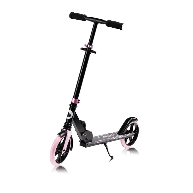 Trotineta, Lionelo, Luca, Pentru copii sau adulti, Ultrapliabila, Pana la 100 Kg, Conform cu standardul european de securitate EN14619, Roz BYNLO-LUCA_BLACK_CARBON_PINK