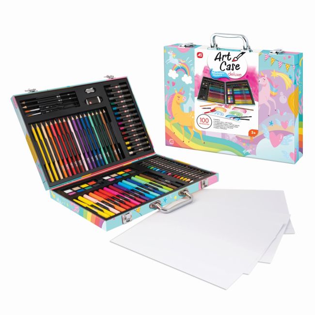 ART CASE SET DE DESEN DELUXE CU 100 DE ACCESORII UNICORN VIV1038-82051