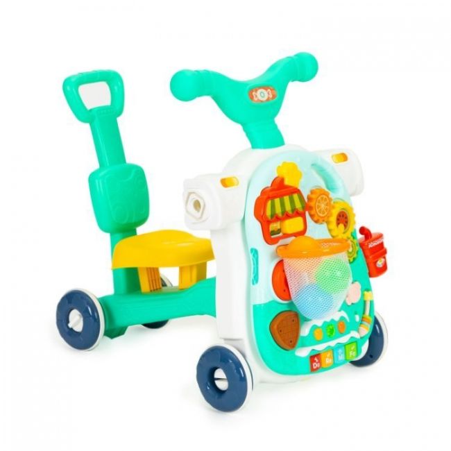 Antemergator educational 4 in 1 (antemergator, masuta, trotineta, bicicleta) huanger he0817 - verde edeedihe0816