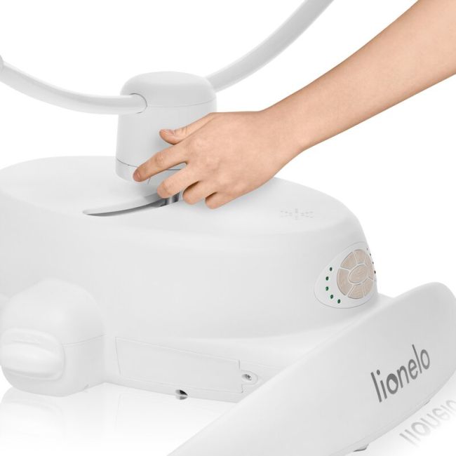 Balansoar, Lionelo, Mell, 2 in 1, Rotire 360 grade, Electric, Cu 3 moduri de leganare, Cu 5 trepte de viteza, Cu 3 pozitii de inclinare, Cu timer, 12 melodii si 2 sunete ale naturii, Pana la 9 kg, Bej BYNLO-MELL_BEIGE_SAND
