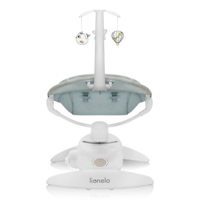Balansoar, Lionelo, Mell, 2 in 1, Rotire 360 grade, Electric, Cu 3 moduri de leganare, Cu 5 trepte de viteza, Cu 3 pozitii de inclinare, Cu timer, 12 melodii si 2 sunete ale naturii, Pana la 9 kg, Bej BYNLO-MELL_BEIGE_SAND