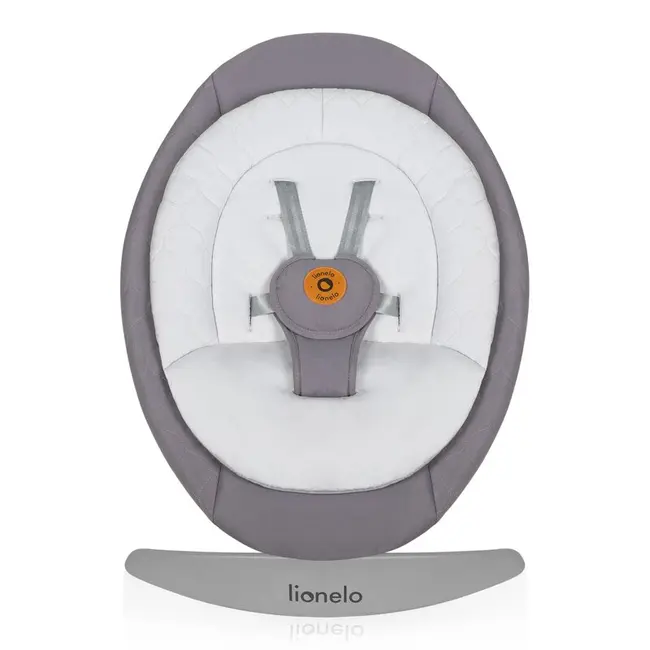 Balansoar, Lionelo, Mell, 2 in 1, Rotire 360 grade, Electric, Cu 3 moduri de leganare, Cu 5 trepte de viteza, Cu 3 pozitii de inclinare, Cu timer, 12 melodii si 2 sunete ale naturii, Pana la 9 kg, Gri BYNLO-MELL_GREY_STONE
