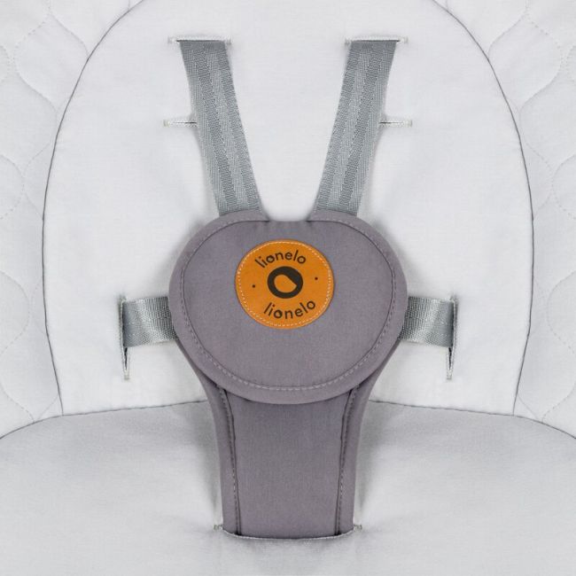 Balansoar, Lionelo, Mell, 2 in 1, Rotire 360 grade, Electric, Cu 3 moduri de leganare, Cu 5 trepte de viteza, Cu 3 pozitii de inclinare, Cu timer, 12 melodii si 2 sunete ale naturii, Pana la 9 kg, Gri BYNLO-MELL_GREY_STONE